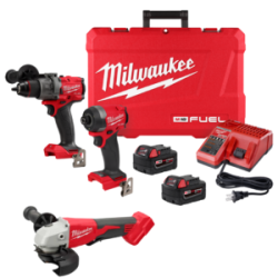 P324-3697 COMBO DE ROTOMARTILLO/ATORNILLADOR M18 FUEL MILWAUKEE +2686-20 MINI ESMERIL 4-1/2? MILWAUKEE