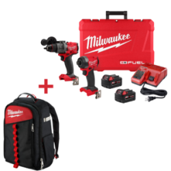P424-3697 COMBO DE ROTOMARTILLO/ATORNILLADOR M18 FUEL MILWAUKEE + GRATIS 48-22-8202 MALETA MILWAUKEE