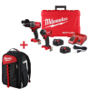 P424-3697 COMBO DE ROTOMARTILLO/ATORNILLADOR M18 FUEL MILWAUKEE + GRATIS 48-22-8202 MALETA MILWAUKEE