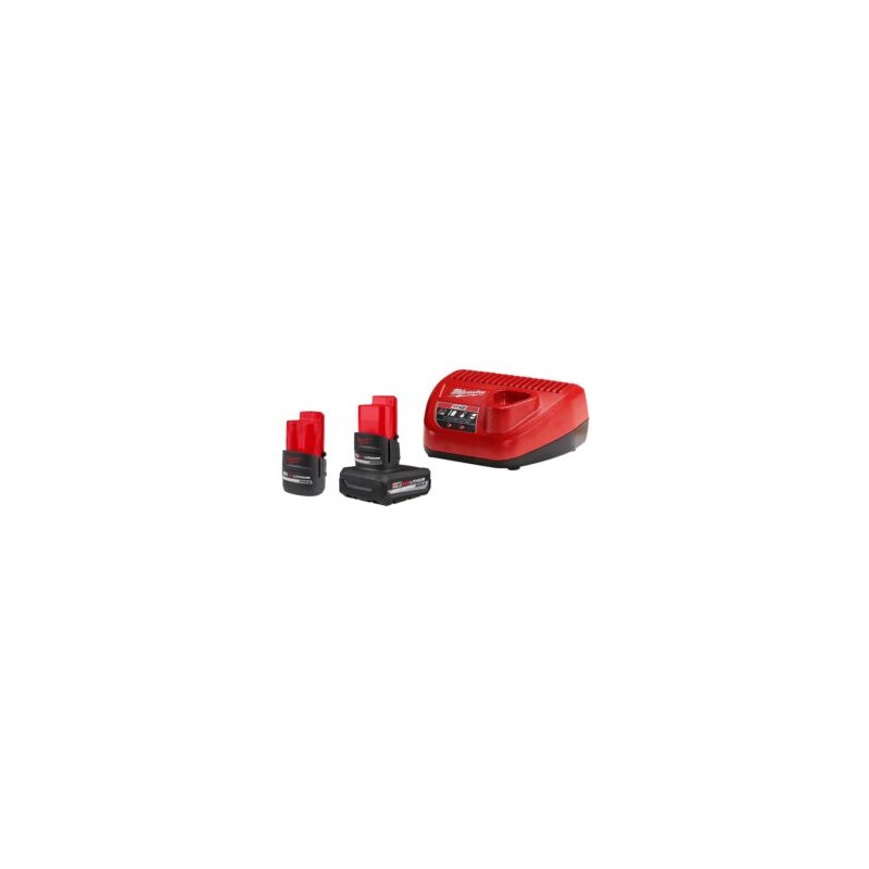 48-59-2452S KIT DE CARGADOR BATERÍAS M12 HIGH OUTPUT MILWAUKEE