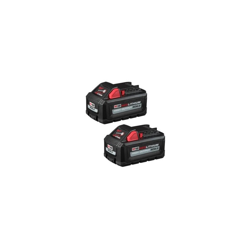 48-11-1862 KIT DE BATERÍAS M18 6.0XC HIGH OUTPUT MILWAUKEE